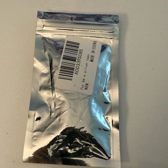 BMW Valve Stem Caps in Silver Set of 4 NWT - Picture 4 of 4